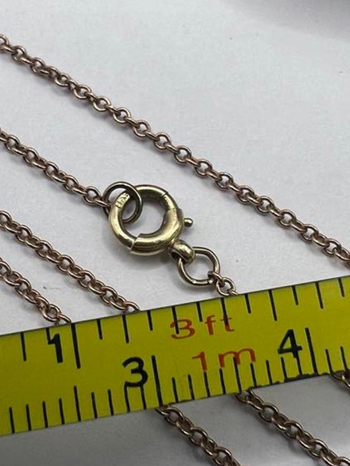 Dainty 9ct Yellow Gold Hoop Link Chain - 16 Inch - 2.22 Grams