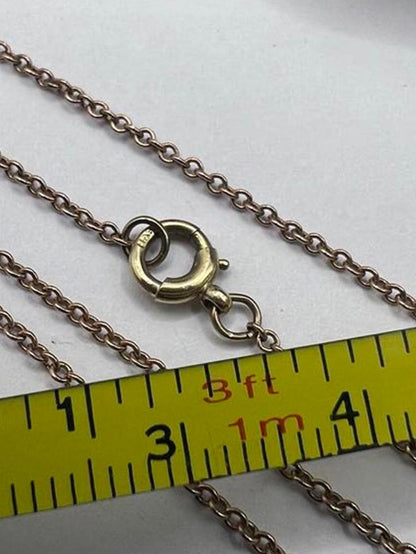 Dainty 9ct Yellow Gold Hoop Link Chain - 16 Inch - 2.22 Grams
