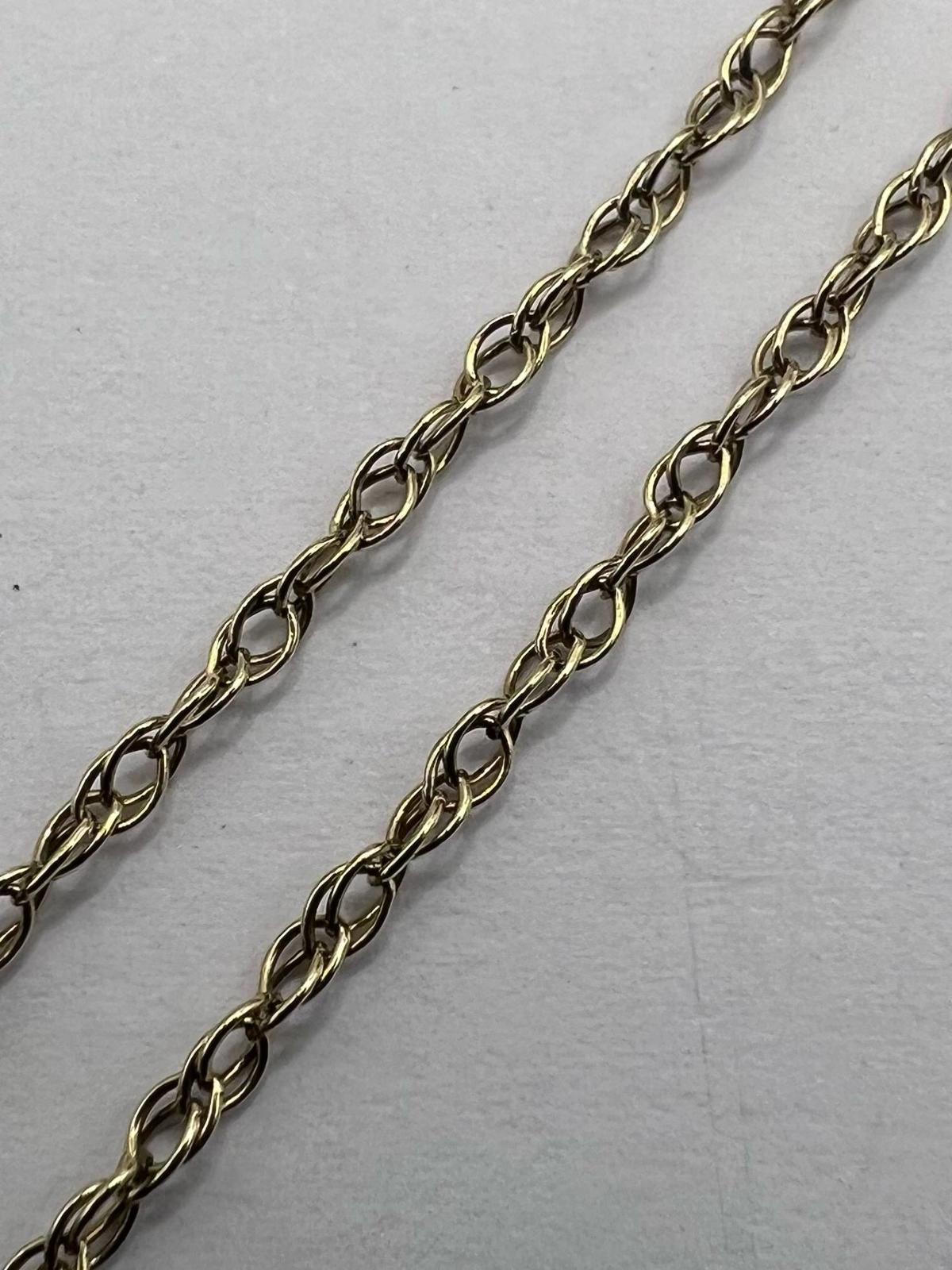 Dainty 9ct Yellow Gold Fancy Link Chain - 17 Inch - 2.08 Grams