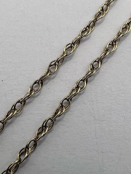 Dainty 9ct Yellow Gold Fancy Link Chain - 17 Inch - 2.08 Grams
