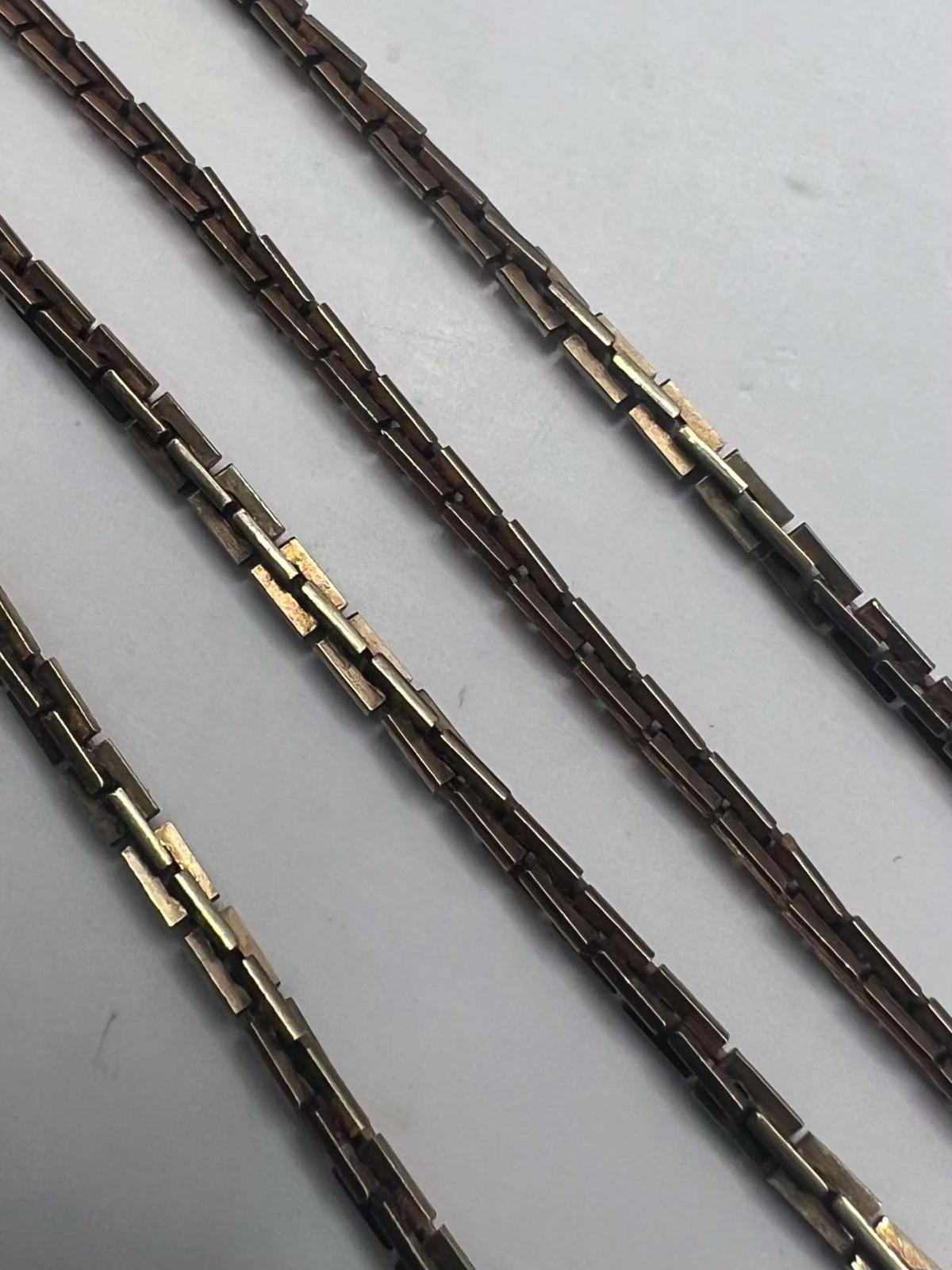 Unique Link 9ct Yellow Gold Chaim - 6.54 Grams - 18 Inch
