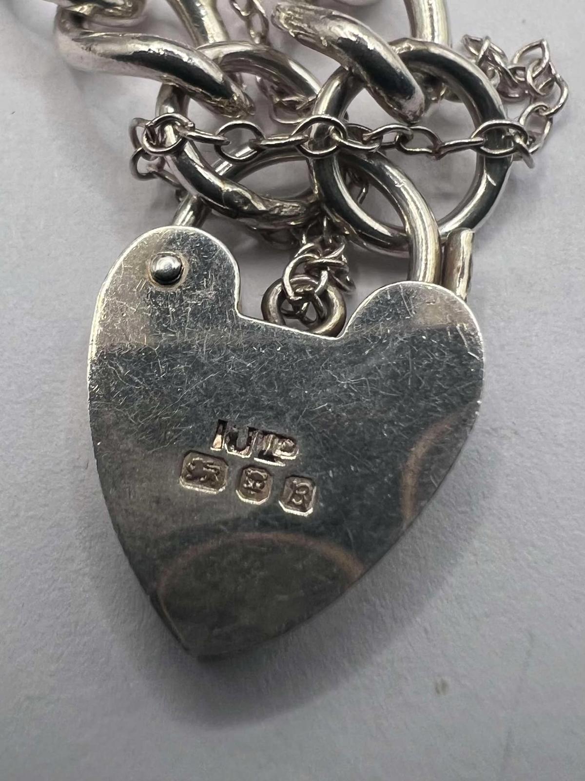 Quality 925 Sterling Silver Charm Bracelet - 37.22 Grams