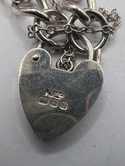 Quality 925 Sterling Silver Charm Bracelet - 37.22 Grams