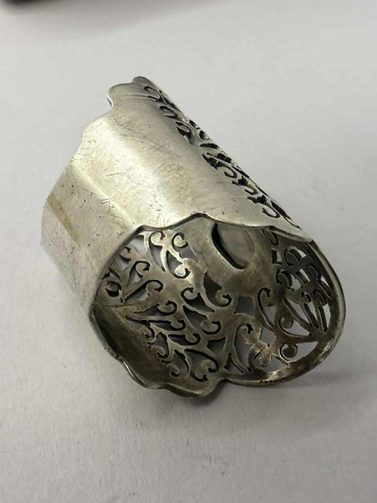 Quality 925 Sterling Silver Filigree Ring • 6.90 Grams • Size - L½