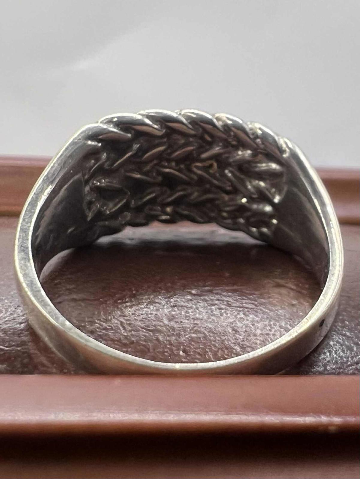 Quality 925 Sterling Silver Keeper Ring • 6.16 Grams • Size - P