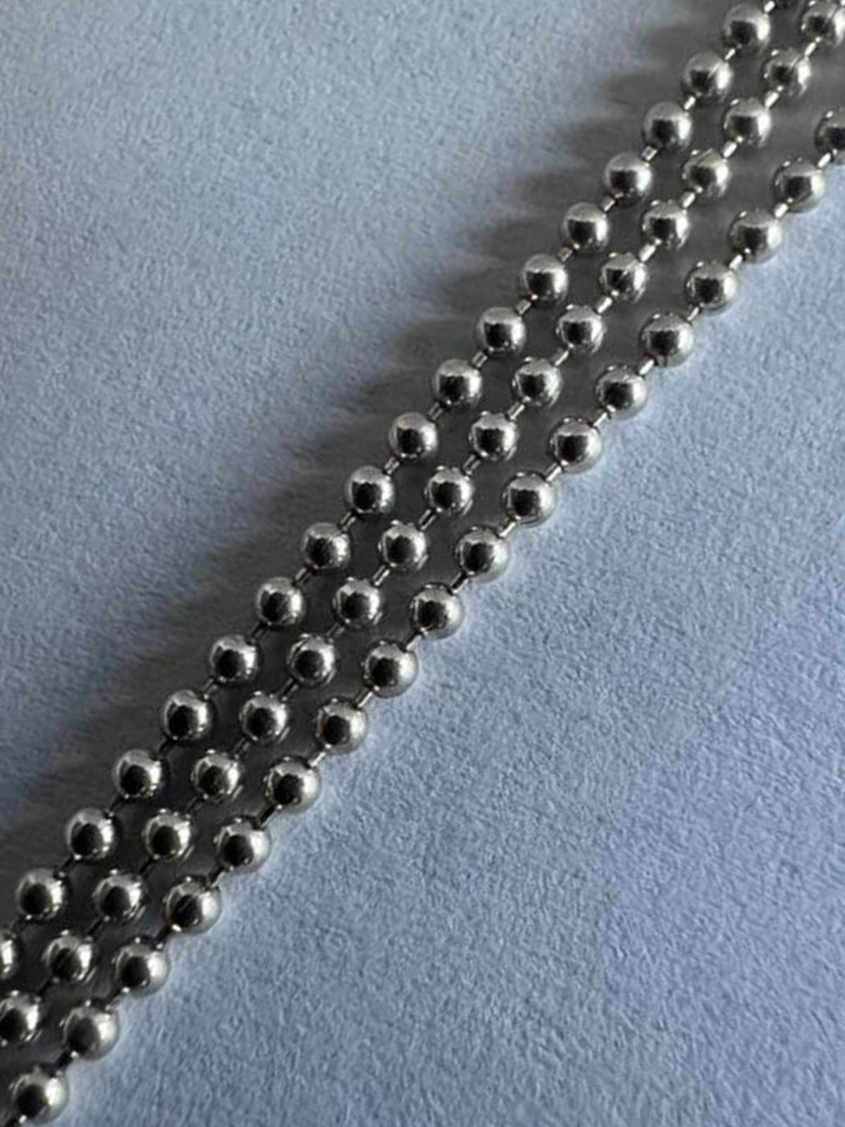 Quality 925 Sterling Silver Ball Link Bracelet - 8 Inch - 9.08 Grams