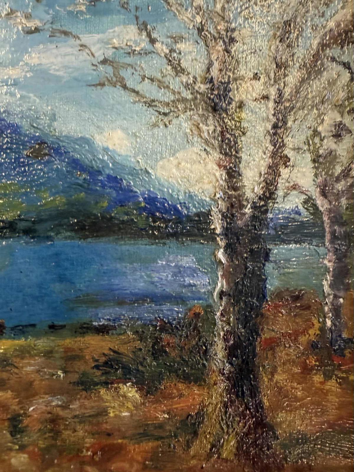 Charming Oil Painting Of Scottish Loch In Gold Frame - 1942 - Signed