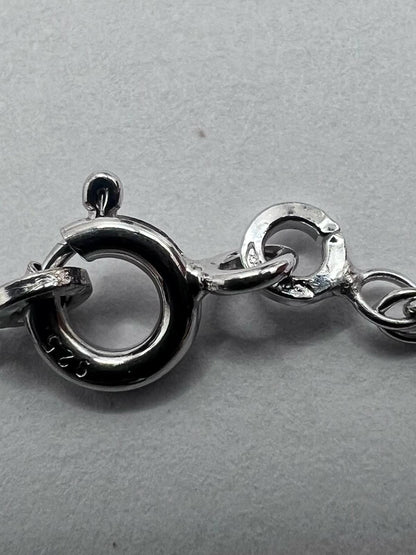 Quality 925 Sterling Silver Heart Pendant & Chain Set - 10.18 Grams