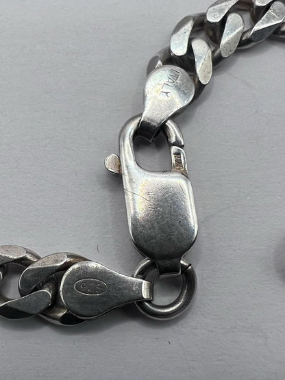 Vintage 925 Sterling Silver Curb Identity Bracelet - 15.91 Grams - 8"