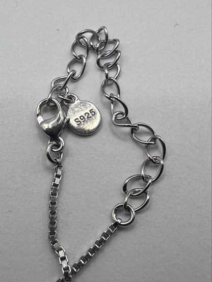 Quality 925 Silver Box Chain & 18ct GP Starfish Charm Set - 4.73 Grams - 18 Inch