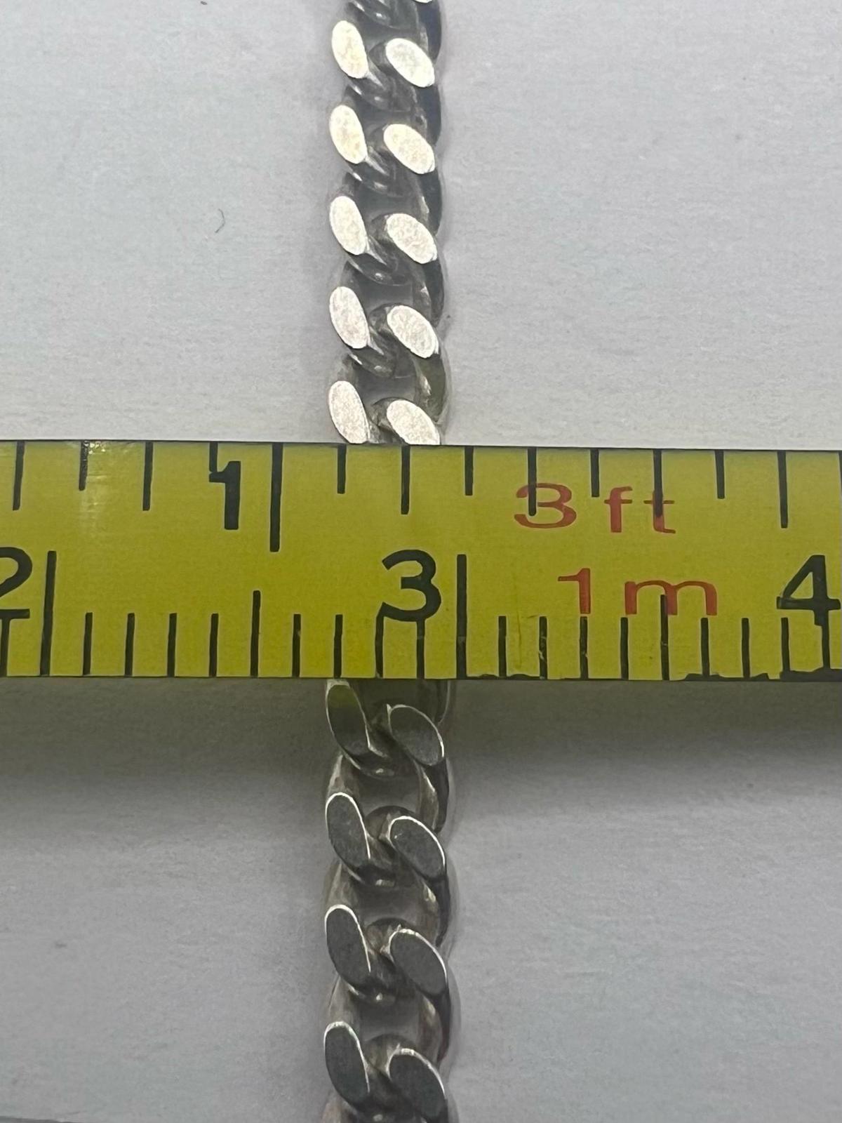 Quality 925 Sterling Silver Curb Chain - 22.23 Grams - 28"