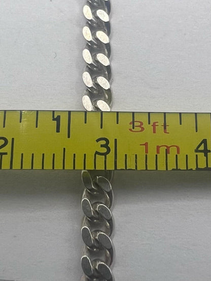 Quality 925 Sterling Silver Curb Chain - 22.23 Grams - 28"