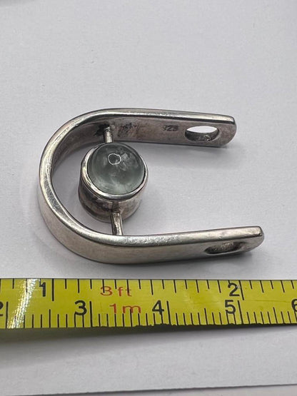 Quality 925 Sterling Silver Stone Set Pendant - 10.00 Grams
