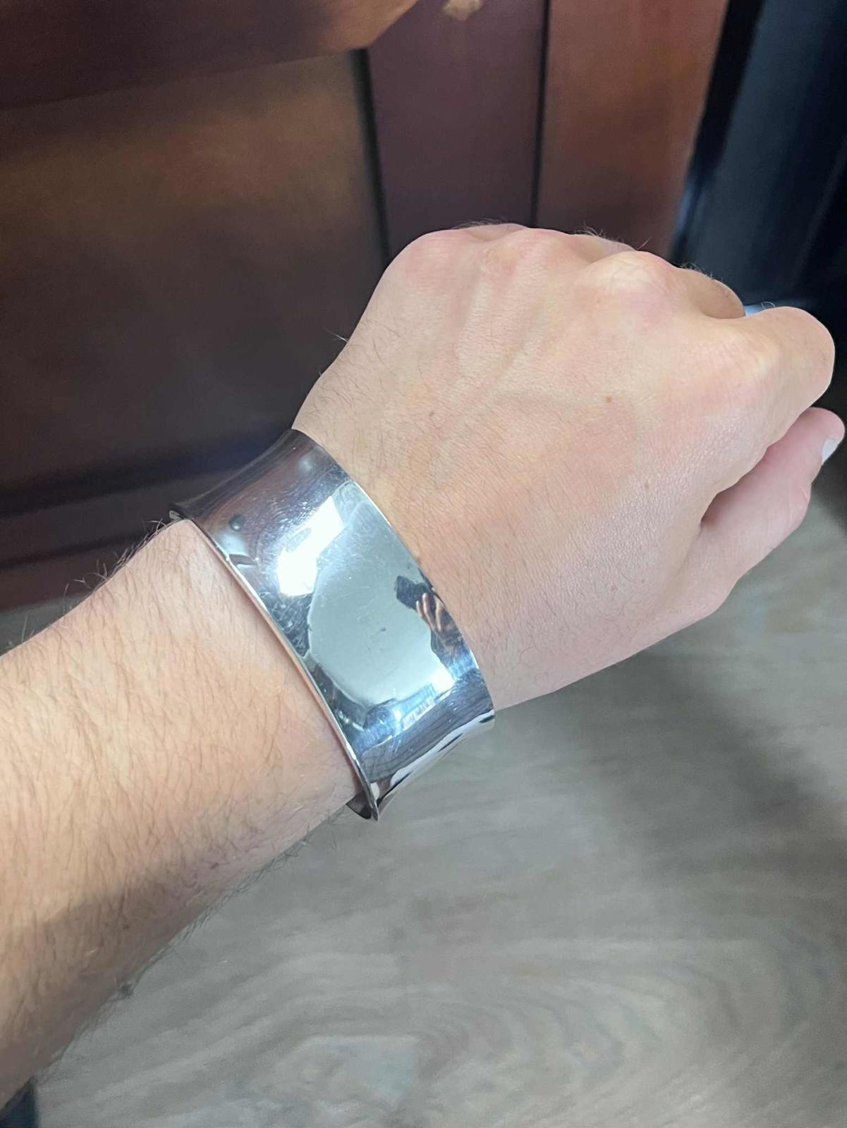 Quality Heavy 925 Sterling Silver Cuff • 62.62 Grams