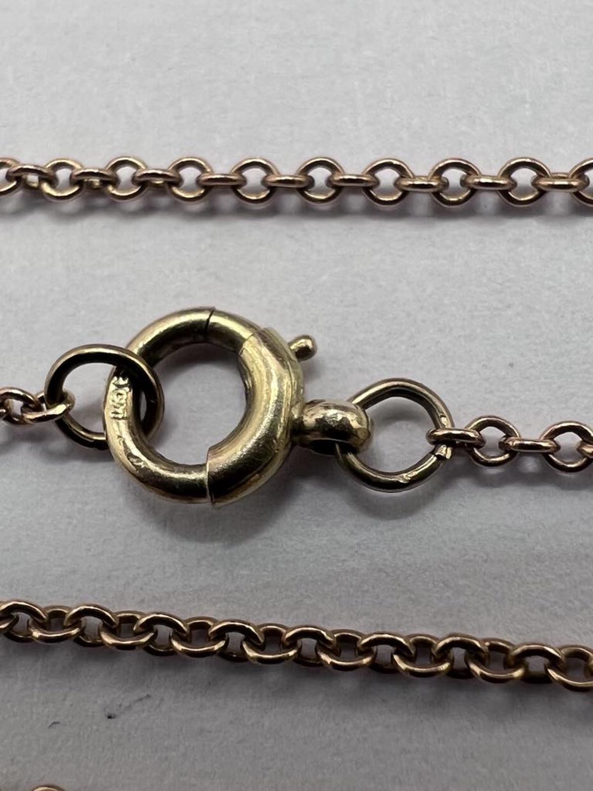 Dainty 9ct Yellow Gold Hoop Link Chain - 16 Inch - 2.22 Grams