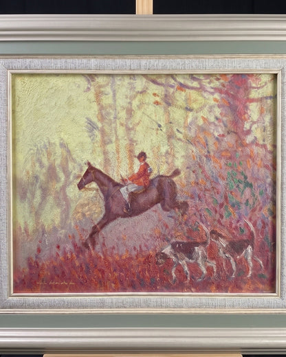 Impressionist Hunting Scene Oil Painting - Roy Hodds