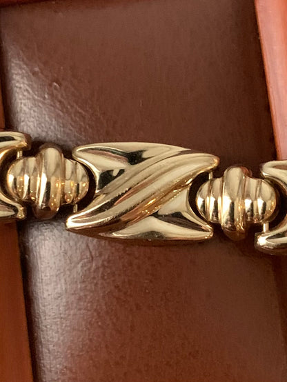 Vintage 9ct Fancy Link Bracelet - 8”