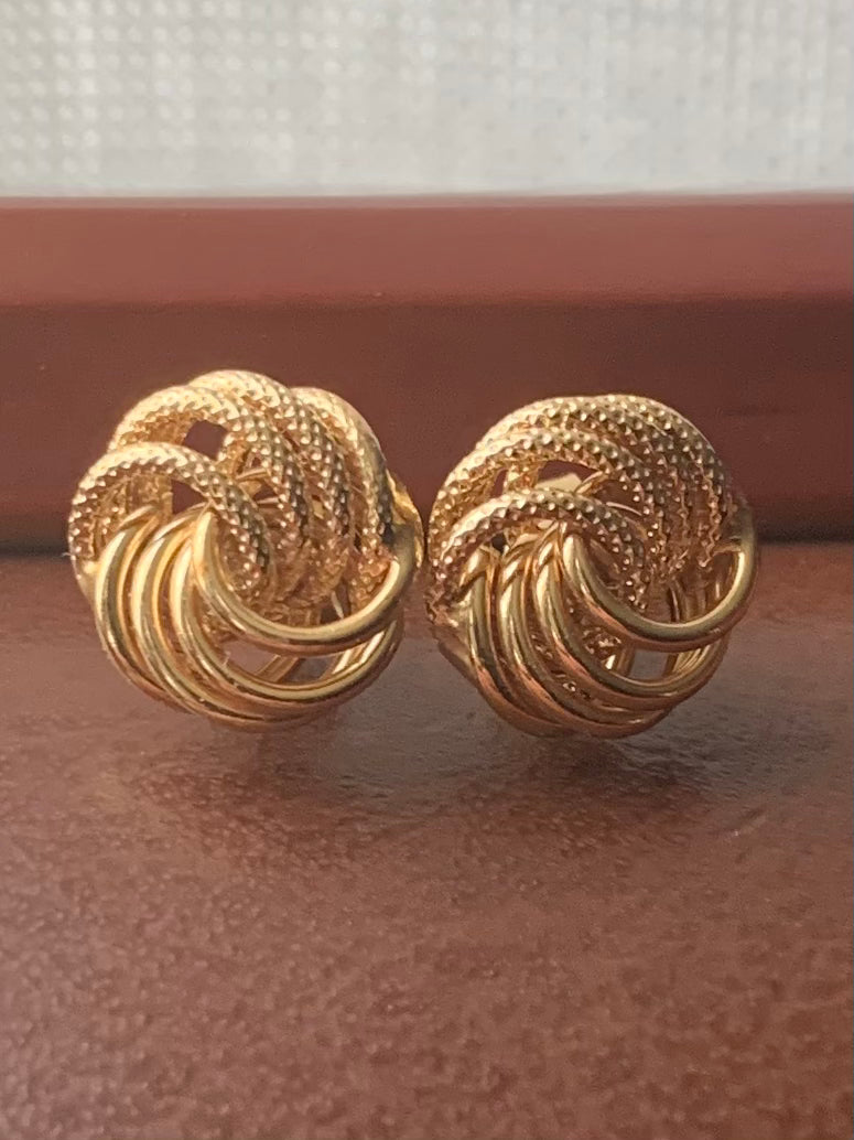 Italian 9ct Stud Earrings