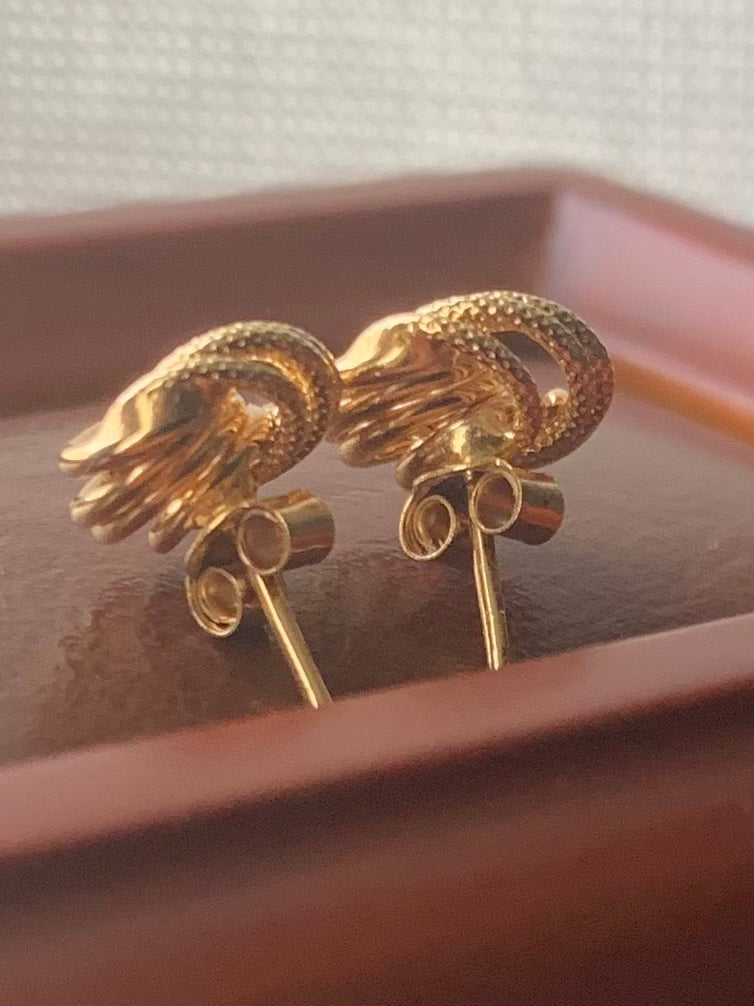 Italian 9ct Stud Earrings