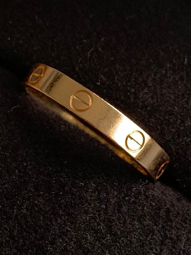 Cartier 18ct Rose Gold Love Ring - Size - V½/64