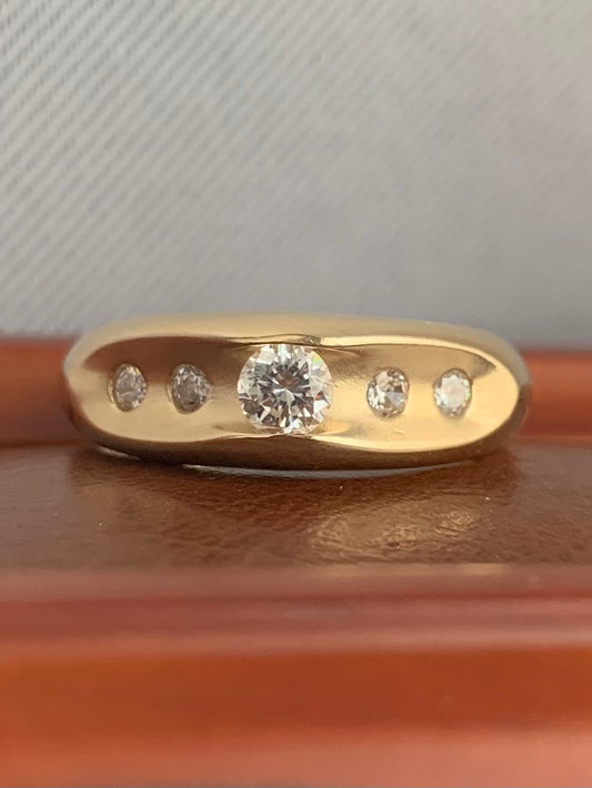 Vintage 0.30ct Diamond Set Ring - O