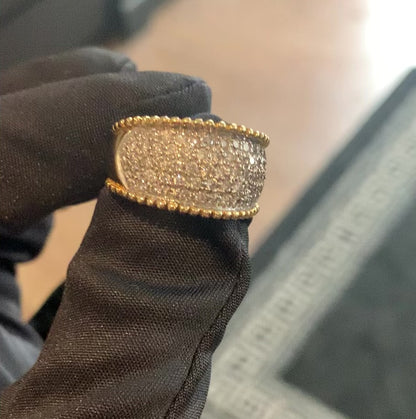 Vintage 18ct Yellow Gold 1.00ct Diamond Cluster Ring ~ 7.57 Grams ~ Size - P