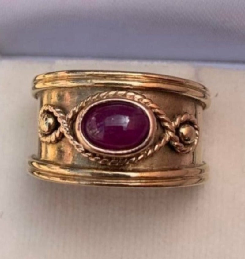 Clogau Byzantine Ruby Set Ring - O