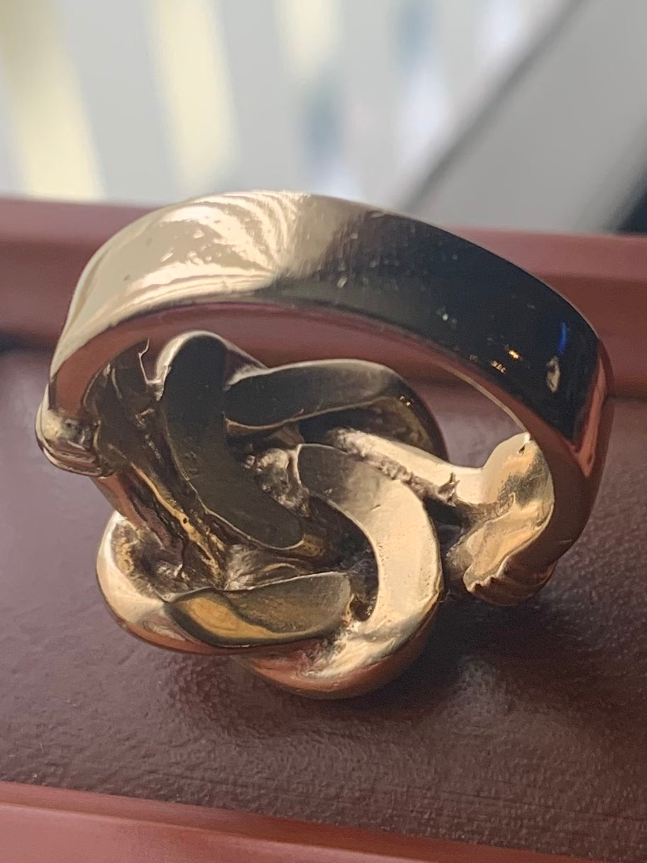 Heavy 9ct Knot Ring - R½